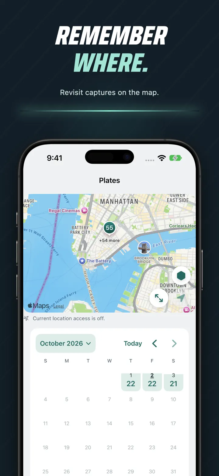 Browse captures by map and date