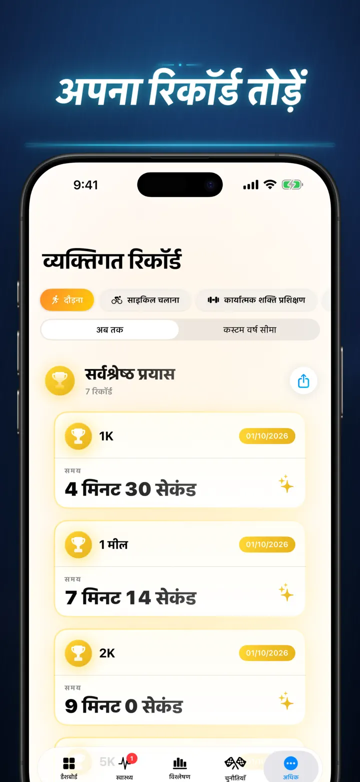 फिटनेस स्टोरी — स्क्रीनशॉट 7