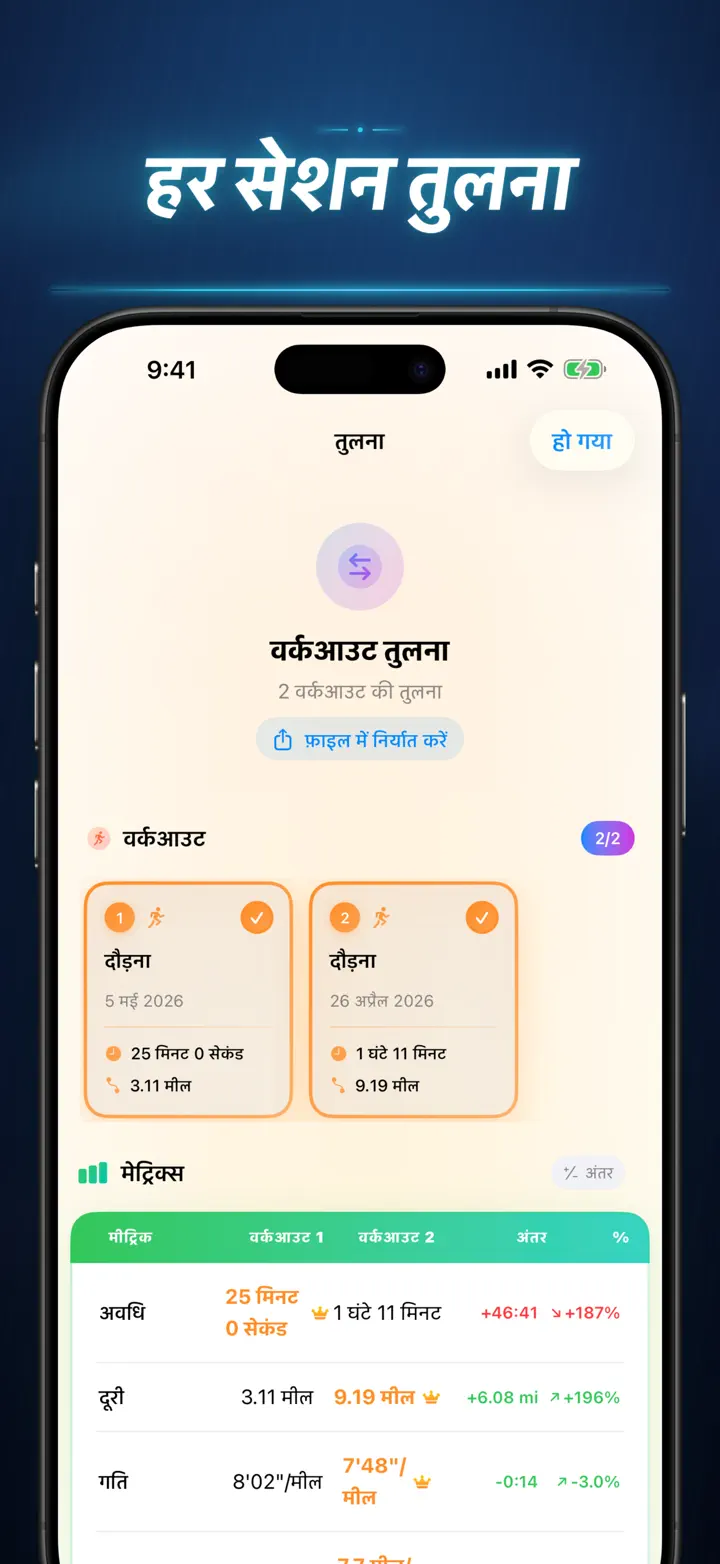 फिटनेस स्टोरी — स्क्रीनशॉट 8