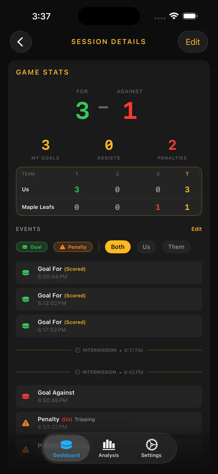 Ice Time Track — スクリーンショット 9