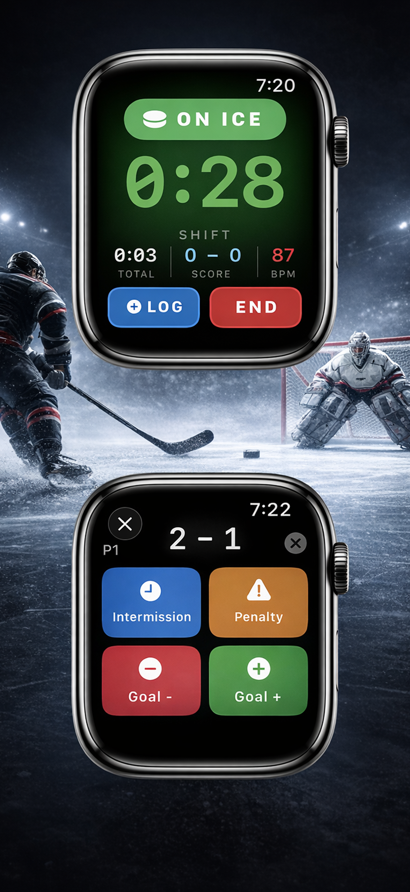 Ice Time Track on Apple Watch