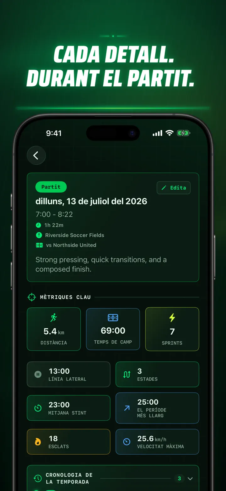 Soccer Time Track — Captures de pantalla 5