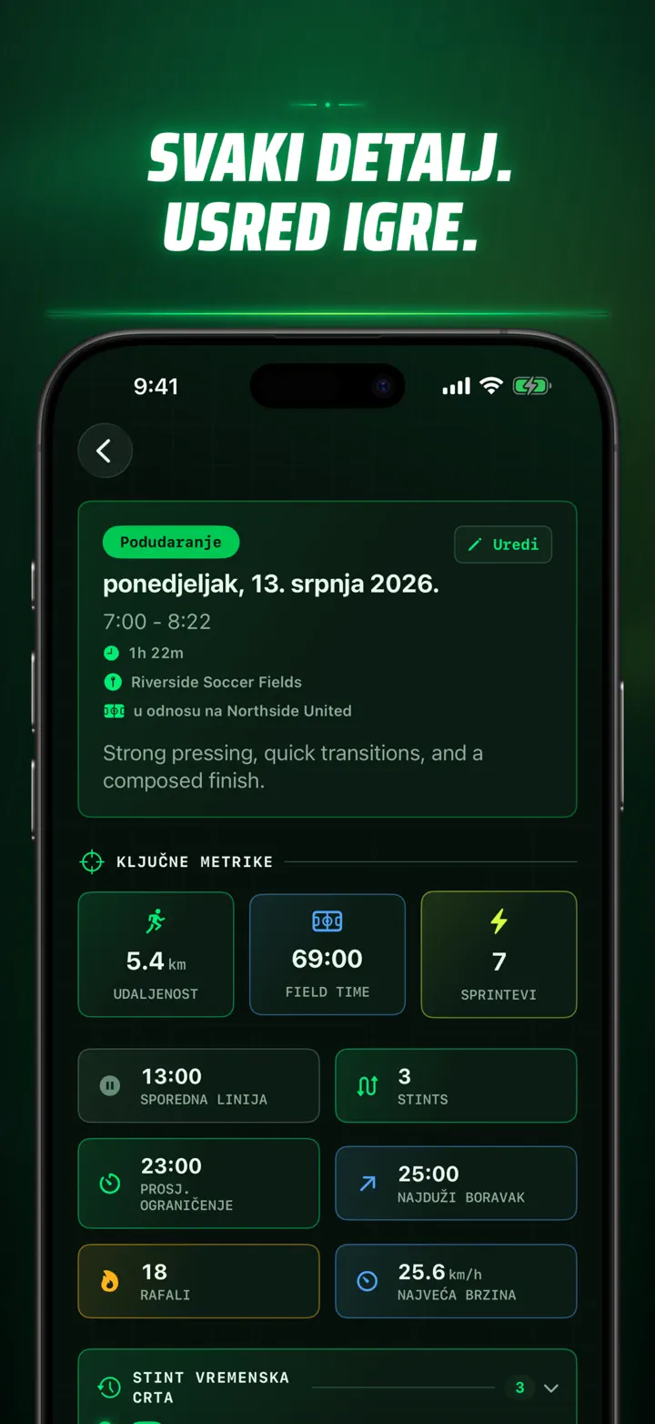 Soccer Time Track — Snimke zaslona 5