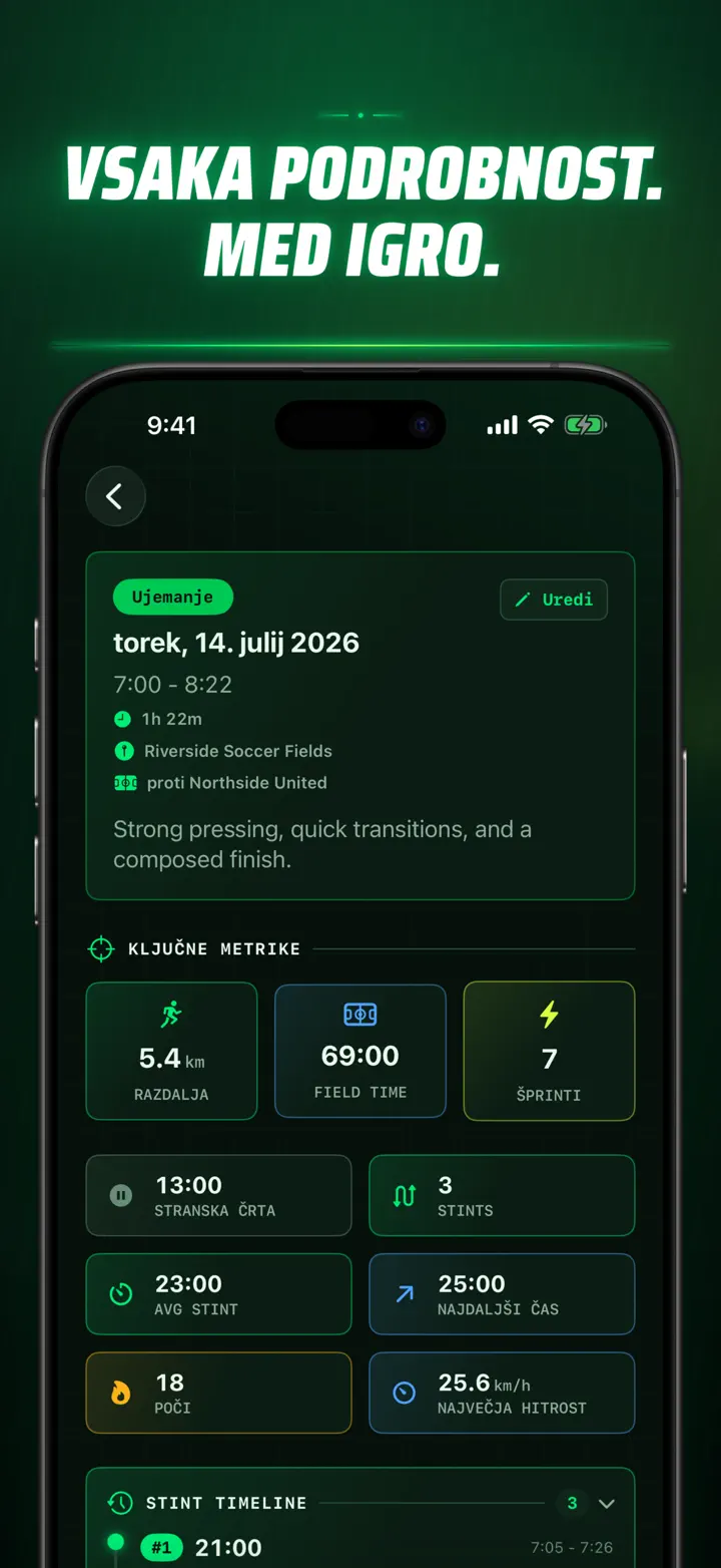 Soccer Time Track — Posnetki zaslona 5