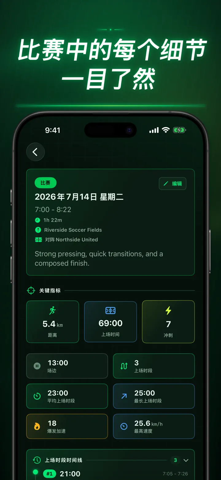 Soccer Time Track — 屏幕截图 5