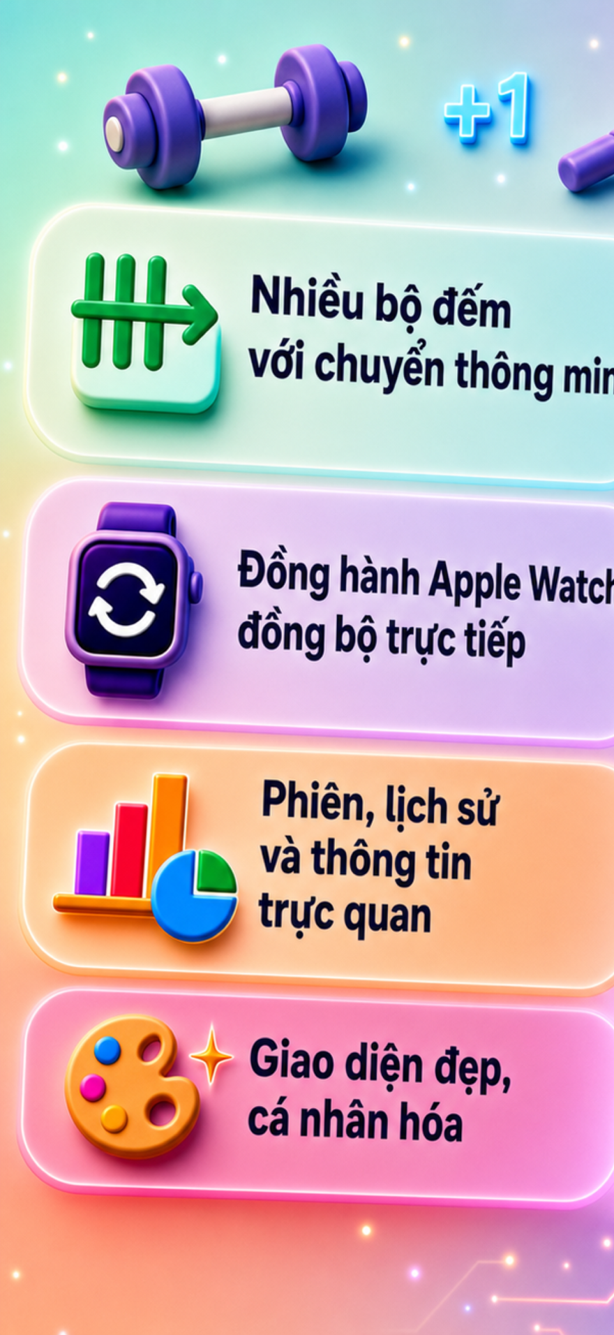 Tally Counter 123 marketing poster — count anything with custom counters