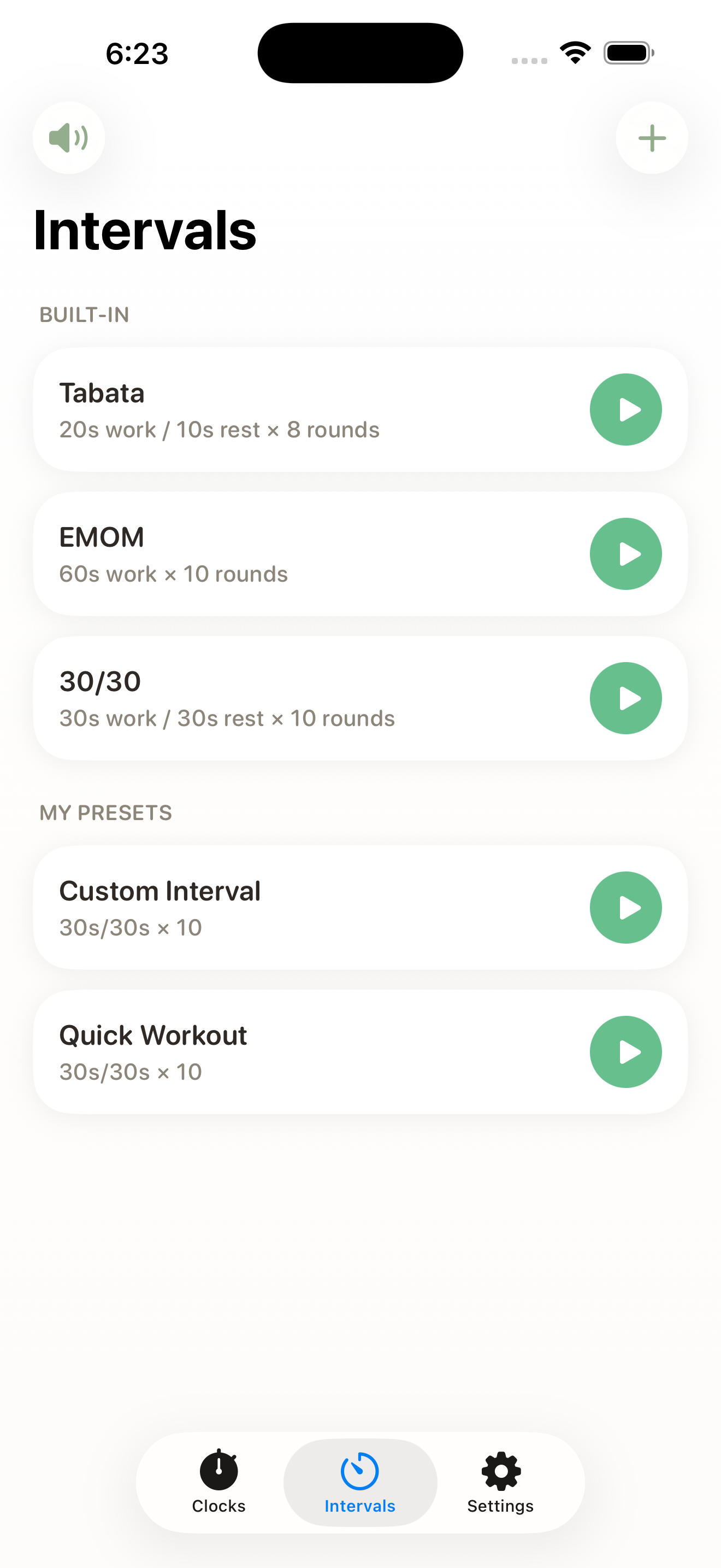 Intervalový tréning