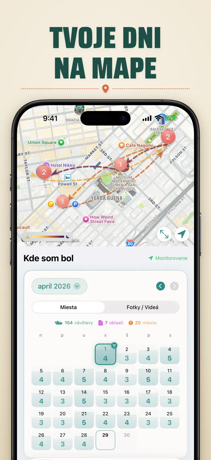 Kde som bol? — Snímky obrazovky 4